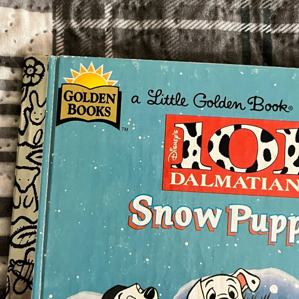 GOLDEN BOOKS 101 Dalmatians Snow Puppies Little Golden Book 1996 Disney 1st Ed